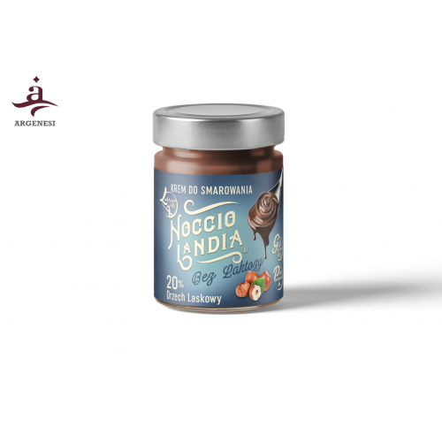 Krem do smarowania orzechowo-kakaowy Bez Laktozy 20% NoccioLandia 200g